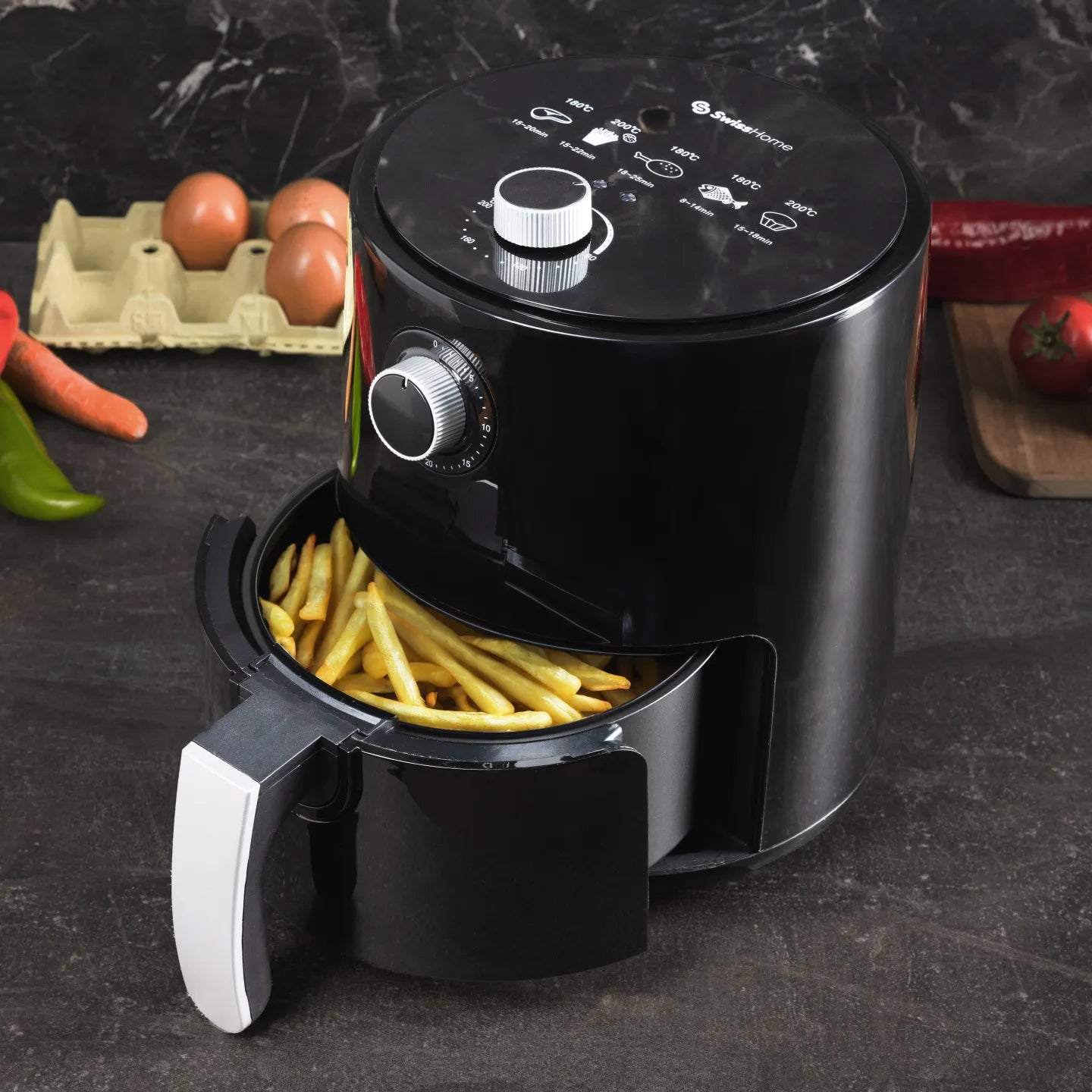 Freidora de aire Swiss Home 1200W de potencia y 2,5L de capacidad - Petit